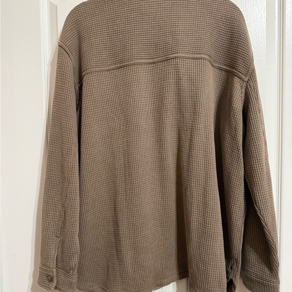 Carhartt Men's Tan Waffle Knit Shirt Jacket - Picture 2 of 2